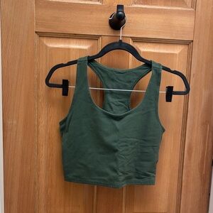 Green Racerback Tank Top and high rise leggings 100% Organic Cotton